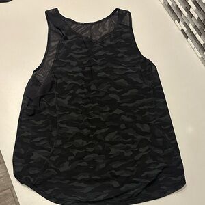 Lululemon Athletica Black Camo Tank Top